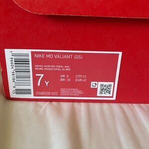 Nike MD Valiant Kids Sneakers - Indigo Haze, Sea Coral, Sail